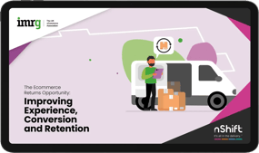 The Ecommerce Returns Opportunity report by IMRG and nShift, on a tablet