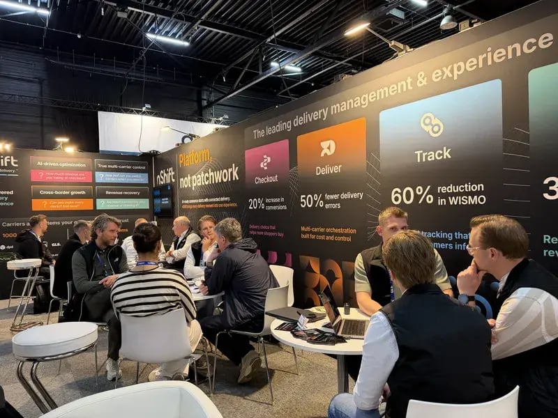 nShift team in customer meetings at Stand B39, DELIVER Europe 2026
