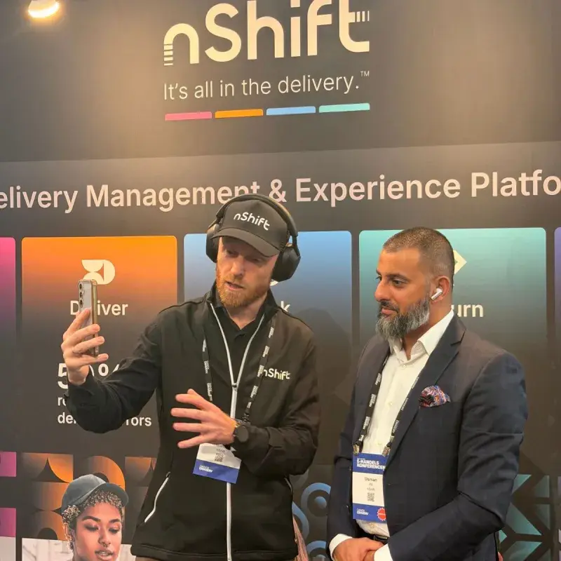 nShift's Usman Ali at the nShift stand at E-handelskonferencen 2026