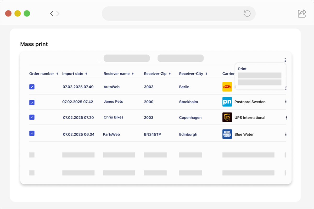 Multi-Carrier Management from nShift