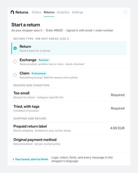 nShift Returns, what customer experience asks view nShift Returns, what customer experience asks view