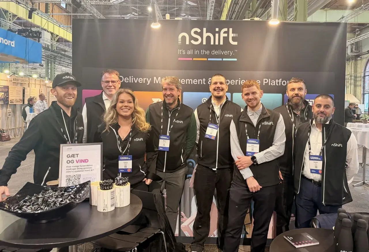 The nShift team at the nShift stand at E-handelskonferencen 2026 in Copenhagen